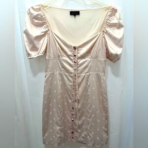MAJORELLE Coquette Silky Romantic dress S Milkmaid Sabrina Carpenter Cottagecore